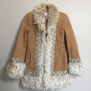 Xhilaration Embroidered Suede Coat
Faux Fur